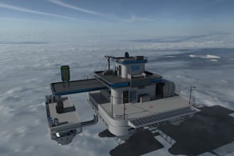model 3d buildings, weapons and environments in low or high poly