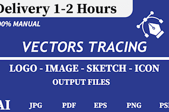 vectorize, recreate, redraw, trace your logo or image