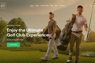 design golf website golf shopify store golf accessories shopify store golf