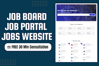 do job board or job portal and recruitment website design