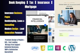 design bookkeeping tax insurance website