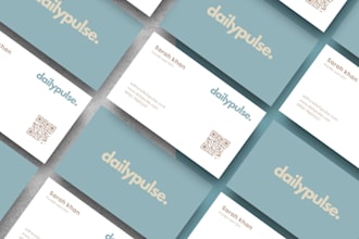 create modern, minimalist business card in 24 hours