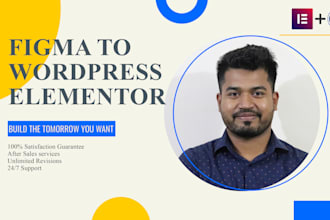 convert figma to elementor or figma to wordpress website design with seo
