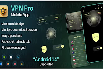 create best vpn app  of you with laravel admin