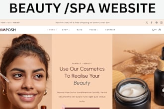 beauty website spa website salon website cosmetic website beauty website