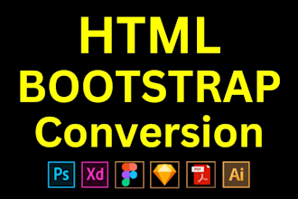 convert psd to html figma to html bootstrap