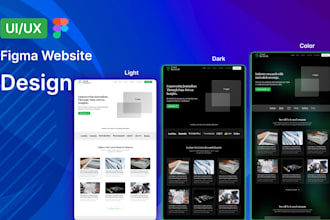 do figma website design and website UI design