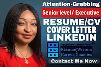 deliver in 24hrs, a full executive resume for vp, CEO, and director roles