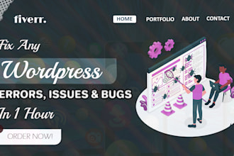 fix wordpress bugs and critical errors in no time