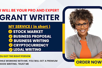 do your grant, legal, trading, and business ebook writing