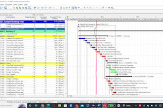 create a construction schedule with primavera p6 or ms project
