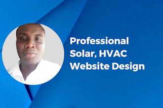 create professional solar hvac website