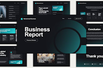 design and redesign business powerpoint presentation, google and canva slides
