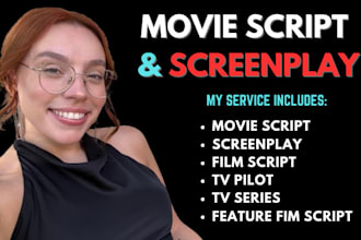 write industry standard movie script or short film feature films
