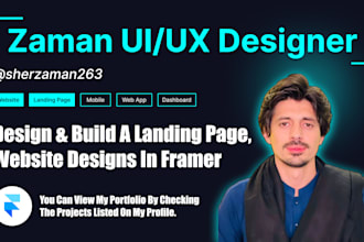 build a professional landing page and website in framer