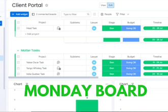 setup monday workspace, monday workflows and monday crm board