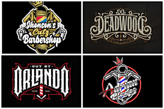design barbershop, beauty salon, spa or barber logo