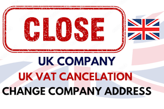 cs01, change uk company address and strike off uk ltd company and UK vat close