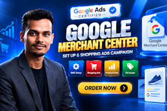 set up google merchant center and shopping ads campaign
