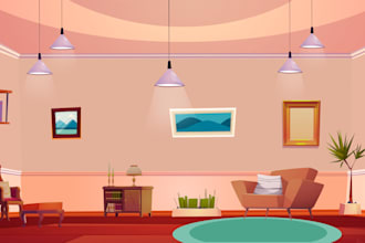 draw 2d background for your animation