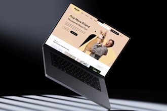design top rated pet care shop website design