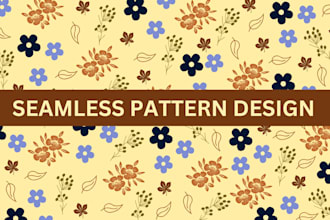 design seamless pattern floral pattern and geometric pattern