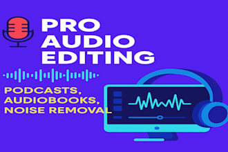 professionally edit your audio, podcast, or audiobook