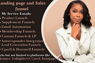 improve design landing page creation on carrd, hubspot integromat specialist