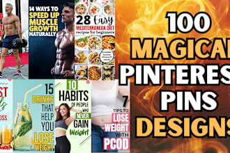 design 100 outstanding pinterest pins according to your niche
