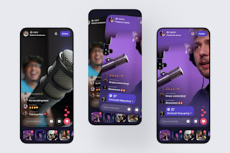 build live streaming app, video streaming, game streaming app, chat app
