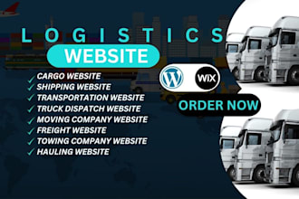 design logistics, trucking,  freight, transport and moving company website