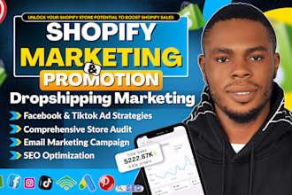 boost shopify dropshipping store sales, shopify marketing or shopify promotion