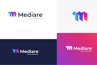 design minimalistic modern saas, ai, startup, agency, tech and software logo