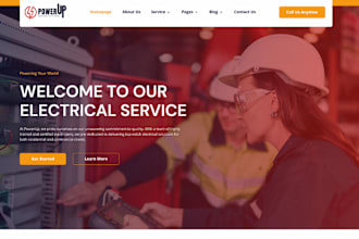 electrician, home renovation, junk removal, solar, cleaning, remodeling website