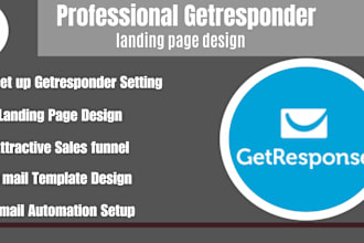 design getresponse landing page, sales funnel, squeeze page