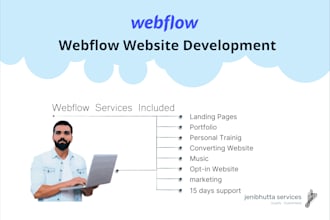 design and develop webflow website
