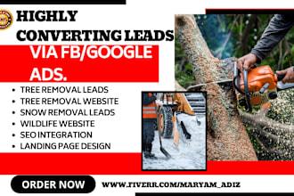 generate converting tree removal, tree service, wildlife, snow removal leads