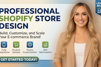 build design redesign shopify website seo shopify dropshipping ecommerce store