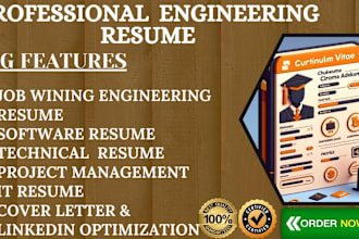 write ats engineering tech resume cover letter linkedin that generate interview