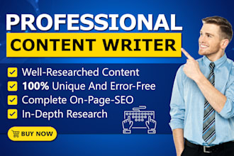 be your professional content writer for 1500 words SEO articles and blog posts