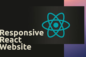 be your front end web developer in react