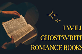 ghostwrite romance books based on the prompt you provide