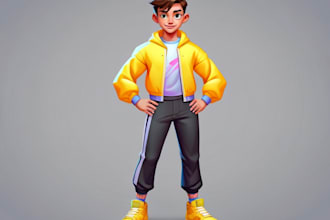 create cartoon character or avatar in vectors