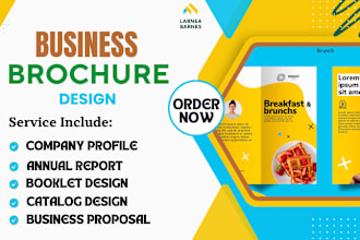 design business brochure, company profile, report, proposal, booklet and catalog