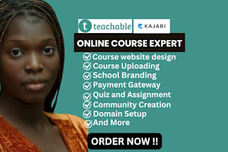 do teachable website,teachable sales funnel, online course,kajabi course website