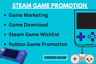 promote steam game for more visibility and wishlists