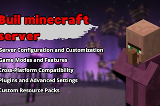 create, setup, manage and develop minecraft java and bedrock server