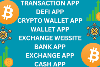 develop defi app transaction app bank app wallet app crypto wallet app cash app