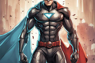 draw you a superhero character