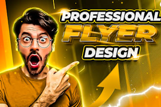 design a professional flyer or brochure for your business
